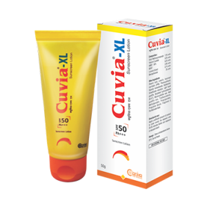 Cuvia XL sunscreen lotion spf 50 50 gm